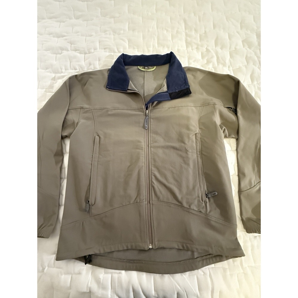 Ibex Climawool Lite Softshell Full Zip Jacket Merino Wool Tan Mens Size 2xl